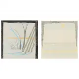 Sunset Snow / Santa Fe Scape (Ghost) (Two Works) by John Clemmer, Each a monotype in colors, sold Jan 2023