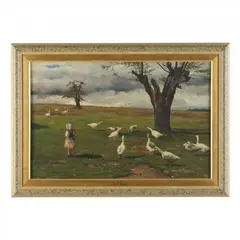 Routing the Enemy by Arthur Charles Dodd, Oil on board, sold Jan 2023