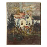 Through to Phila Street by Lucy Kettlewell, Oil on canvas, sold Jan 2023
