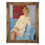 Portrait of Patricia Sharpe by Anton Vorauer, Oil on canvas, sold Jan 2023