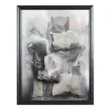 Untitled by László Dús, Mixed media on canvas, sold Jan 2023