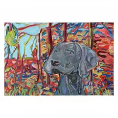 Gray Ghost, Weimaraner Dog by Laura Davis, Acrylic on canvas, sold Jan 2023