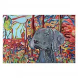 Gray Ghost, Weimaraner Dog by Laura Davis, Acrylic on canvas, sold Jan 2023
