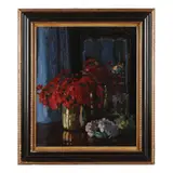 Still Life with Flowers by Herbert Davis Richter, Oil on canvas, sold Dec 2022