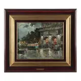 Teatro di San Carlo at Night, Naples by Felice Giordano, Oil on canvas, sold Dec 2022