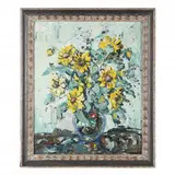 Still Life with Sunflowers by Enrique Koscaya, Oil on canvas, sold Dec 2022