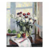 Red Roses by Lena Murray, Oil on linen, sold Dec 2022