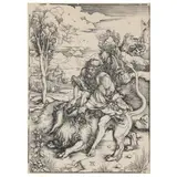 Samson Fighting with the Lion by Albrecht Durer, Woodcut on laid paper, sold Dec 2022