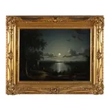 Moonlit Cove by Sebastian Pether, Oil on canvas, sold Dec 2022