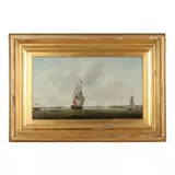Maritime Scene by James Wilson Carmichael, Oil on canvas (lined), sold Dec 2022