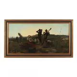 Days End on the Roman Campagna by Josep Tapiró Baró, Oil on canvas (lined), sold Dec 2022