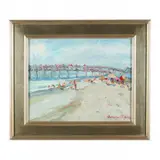 Ocean Crest Pier, Oak Island by James P. Kerr, Oil on canvas, sold Dec 2022