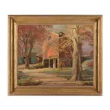 Autumn on the Farm by Gladys Nelson Smith, Oil on canvas, sold Dec 2022