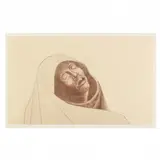 Madonna by Charles White, Etching in brown ink on chine-collé with wove support sheet, sold Dec 2022