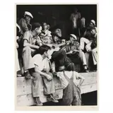Tomato Packers' Recess by Eudora Welty, 1936, Gelatin silver print (mounted as issued), sold Dec 2022