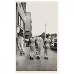 Saturday Strollers by Eudora Welty, 1935, Gelatin silver print (mounted as issued), sold Dec 2022