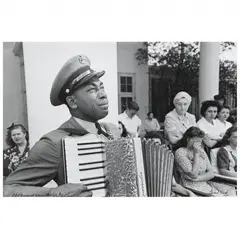 FDR Funeral, Warm Springs, Georgia by Ed Clark, Gelatin silver print (mounted), sold Dec 2022