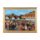 Quais de la Seine by Fred Zeller, Oil on canvas, sold Nov 2022