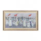 Parade Scene by Stefan Carty, Oil on board, sold Nov 2022