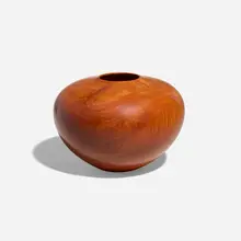 Alpine Glow by William Hunter, 1986, pink ivory wood, sold Jan 2026