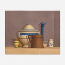 Collazzone by William H. Bailey, 1997, oil on canvas, sold Jan 2026