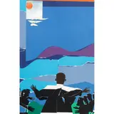 Martin Luther King Jr.- Mountain Top by Romare Bearden, 1968, screenprint in colors, sold Aug 2025