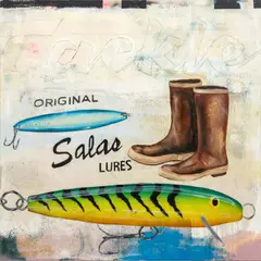 Original Salas Lures by Devin Reynolds, Mixed Media on Canvas, sold Sep 2026
