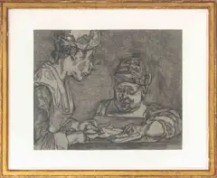 After Chardin by Lucian Freud, 2000, Etching on White Somerset Textured Paper, sold Oct 2026