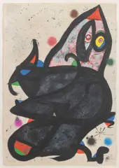 Eustache by Joan Miró, 1975, Lithograph in Colors, sold Oct 2026