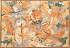 G by James Brooks, 1951, Oil on Osnaburg Cloth, sold Oct 2026