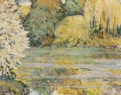 Afternoon Along the Riverside by Alexandre Altmann, Oil on Canvas, sold Oct 2026
