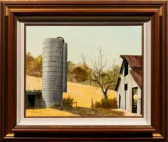 Untitled by Bruce Glen, tempera on board, sold Aug 2025