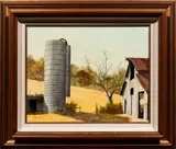 Untitled by Bruce Glen, tempera on board, sold Aug 2025