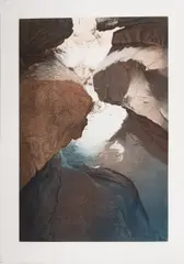 The Slot #9 by Stephen McMillan, 1981, etching with aquatint, sold Aug 2025