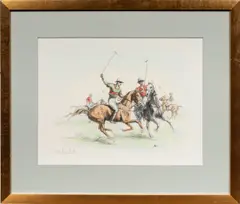 Polo by Eugène Péchaubès, lithograph in colors, sold Aug 2025