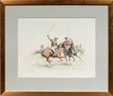 Polo by Eugène Péchaubès, lithograph in colors, sold Aug 2025