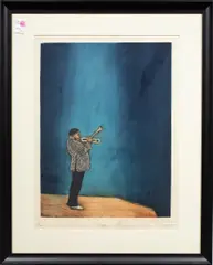Untitled by Susan Dysinger, etching with aquatint, sold Aug 2025