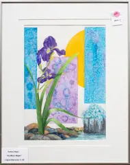 Iris Moon Magic by Barbara Nagel, 2003, watercolor, sold Aug 2025
