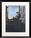 Chet Baker by Susan Dysinger, etching with aquatint, sold Aug 2025