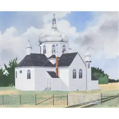 Praire Plainsong by Don Roberts, 1980, acrylic on canvas, sold Sep 2025