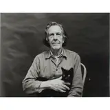 John Cage by Peggy Jarrell Kaplan, gelatin silver print, sold Sep 2025