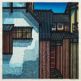 Untitled by Clifton Karhu, woodcut in colors, sold Sep 2025