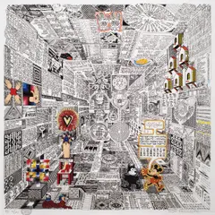 Untitled by Pedro Friedeberg, serigraph, sold Sep 2025