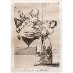 No Grites by Francisco Goya, etching and burnished aquatint on wove paper, sold Sep 2025