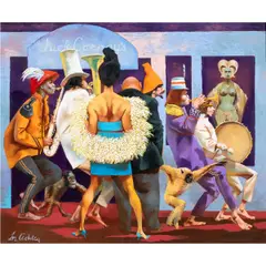 Untitled by Frank N. Ashley, oil on masonite, sold Sep 2025