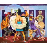 Untitled by Frank N. Ashley, oil on masonite, sold Sep 2025