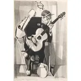 Untitled by Mary Louise Finley Fry, lithograph, sold Sep 2025