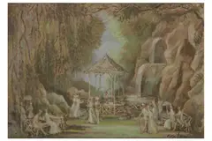 Untitled by Cecil Beaton, oil on canvas, offered Jul 2021