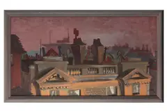 Untitled by Hans Feibusch, oil on canvas, offered Jul 2021