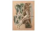 Untitled by Hans Feibusch, pastel, offered Jul 2021